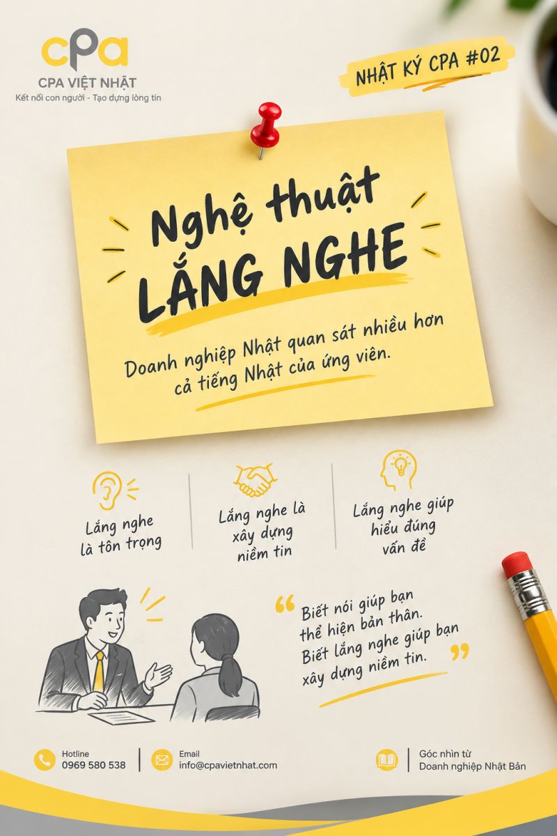 NHẬT K&Yacute; CPA #02 -  NGHỆ THUẬT LẮNG NGHE