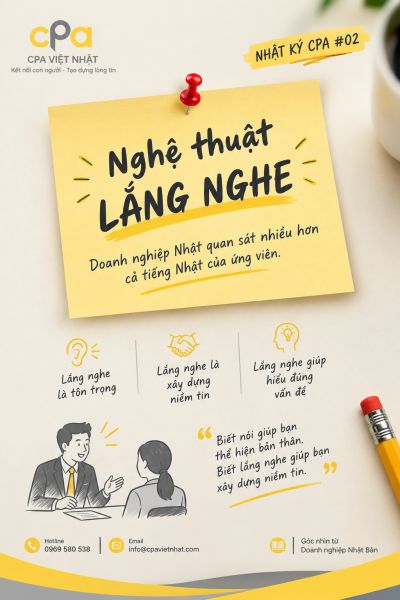 NHẬT K&Yacute; CPA #02 -  &ldquo; NGHỆ THUẬT LẮNG NGHE &rdquo;