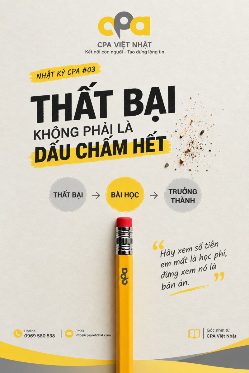 NHẬT K&Yacute; CPA #03: KHI THẤT BẠI TRỞ TH&Agrave;NH &ldquo;HỌC PH&Iacute;&rdquo;