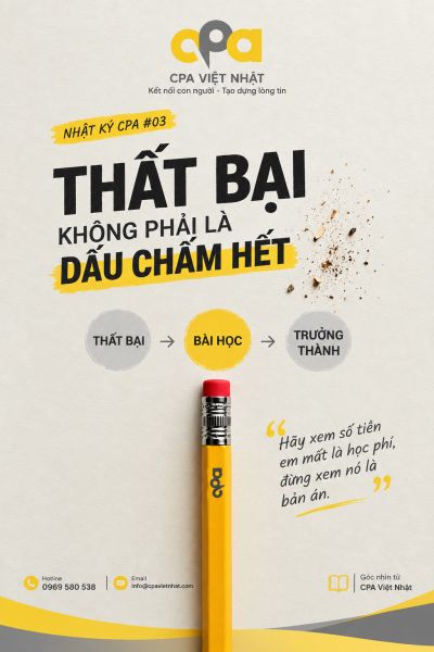 NHẬT K&Yacute; CPA #03: KHI THẤT BẠI TRỞ TH&Agrave;NH &ldquo;HỌC PH&Iacute;&rdquo;