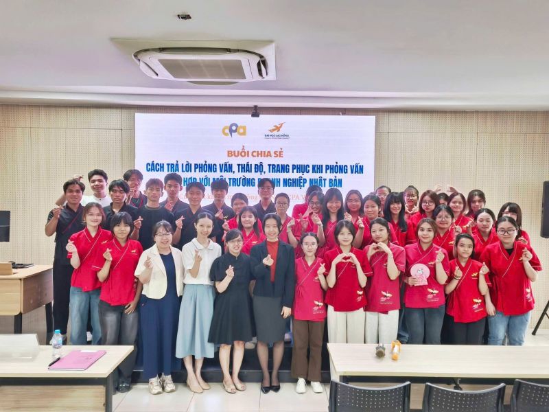 CPA VIỆT NHẬT ĐỒNG H&Agrave;NH C&Ugrave;NG TRƯỜNG ĐẠI HỌC LẠC HỒNG TỔ CHỨC WORKSHOP " LUYỆN PHỎNG VẤN DOANH NGHIỆP NHẬT BẢN "