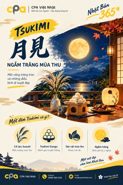 NHẬT BẢN 365# 15/8( &Acirc;m Lịch ) NGẮM TRĂNG M&Ugrave;A THU 月見 &ndash; VẺ ĐẸP DỊU D&Agrave;NG CỦA M&Ugrave;A THU NHẬT BẢN